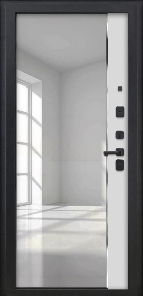 Входная дверь ДвериПРО Л-45 ФЛЗ-618 Белый матовый DPRO227955 внутренняя сторона